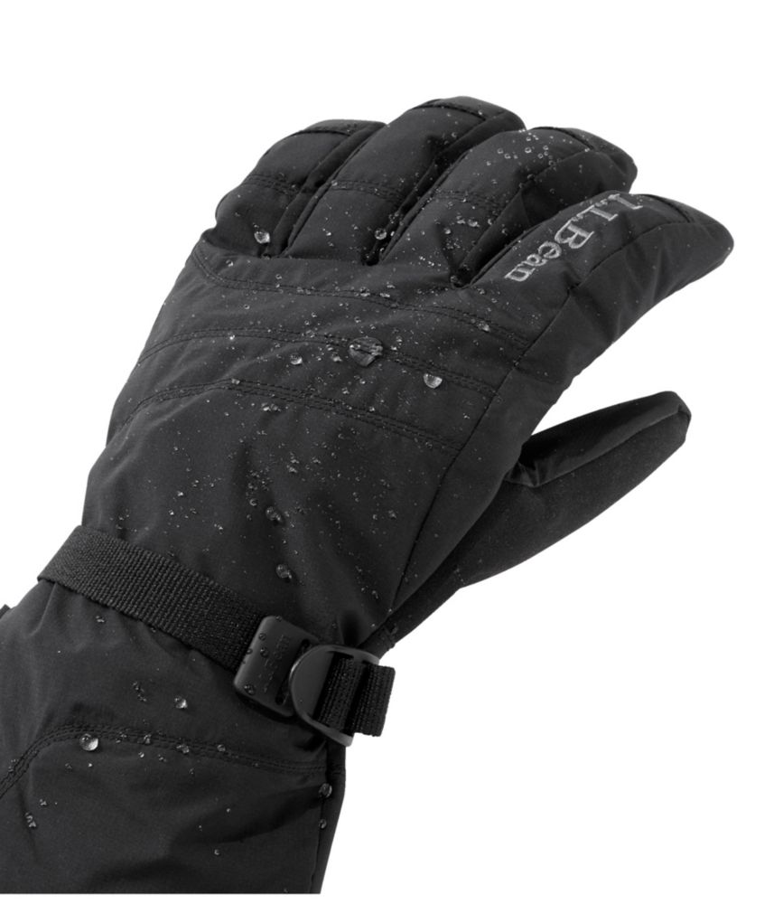 Men's L.L.Bean GORE-TEX PrimaLoft Ski Gloves, Pinewood Green, small image number 2