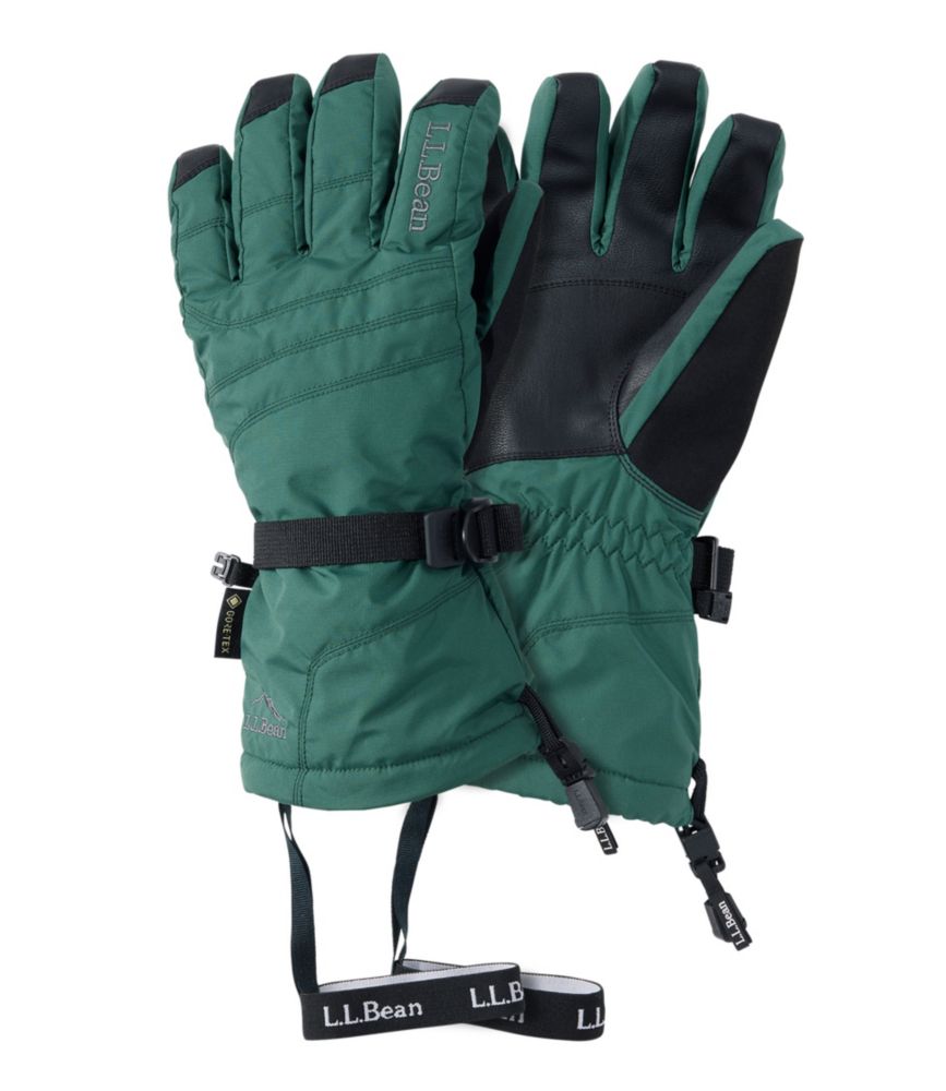 Men's L.L.Bean GORE-TEX PrimaLoft Ski Gloves, Pinewood Green, small image number 1