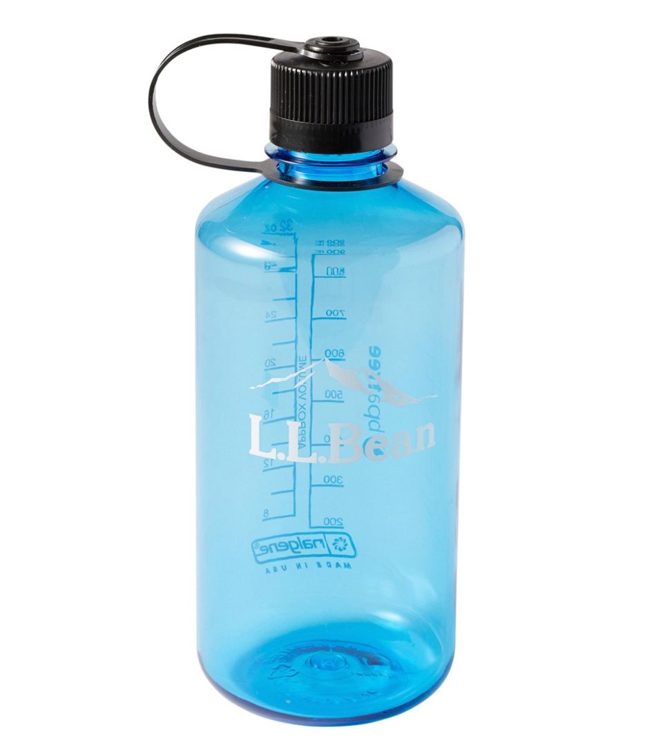 Nalgene Sustain Narrow Mouth Water Bottle with L.L.Bean Logo, 32 oz. Blue, Copolyester