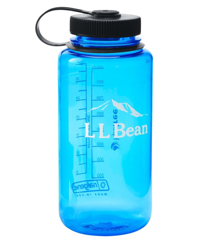 Nalgene Sustain Wide Mouth Water Bottle with L.L.Bean Logo, 32 oz., Blue, small image number 1