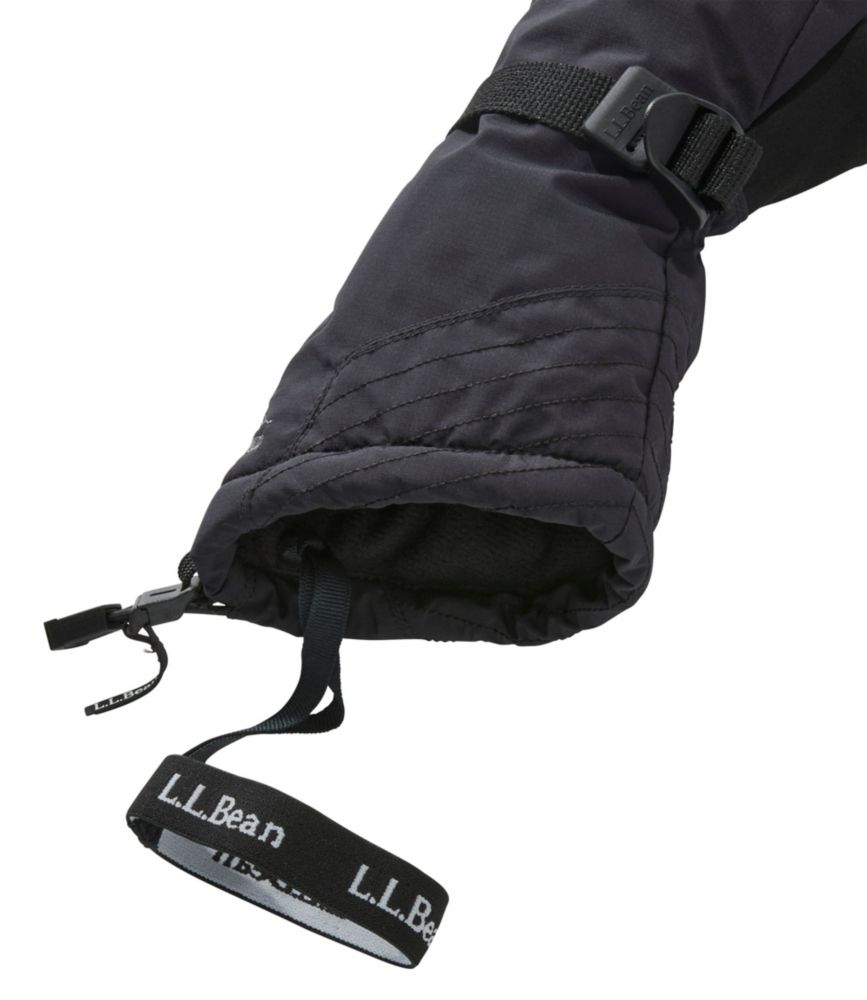 Women's L.L.Bean GORE-TEX PrimaLoft Ski Mittens, Black, small image number 2