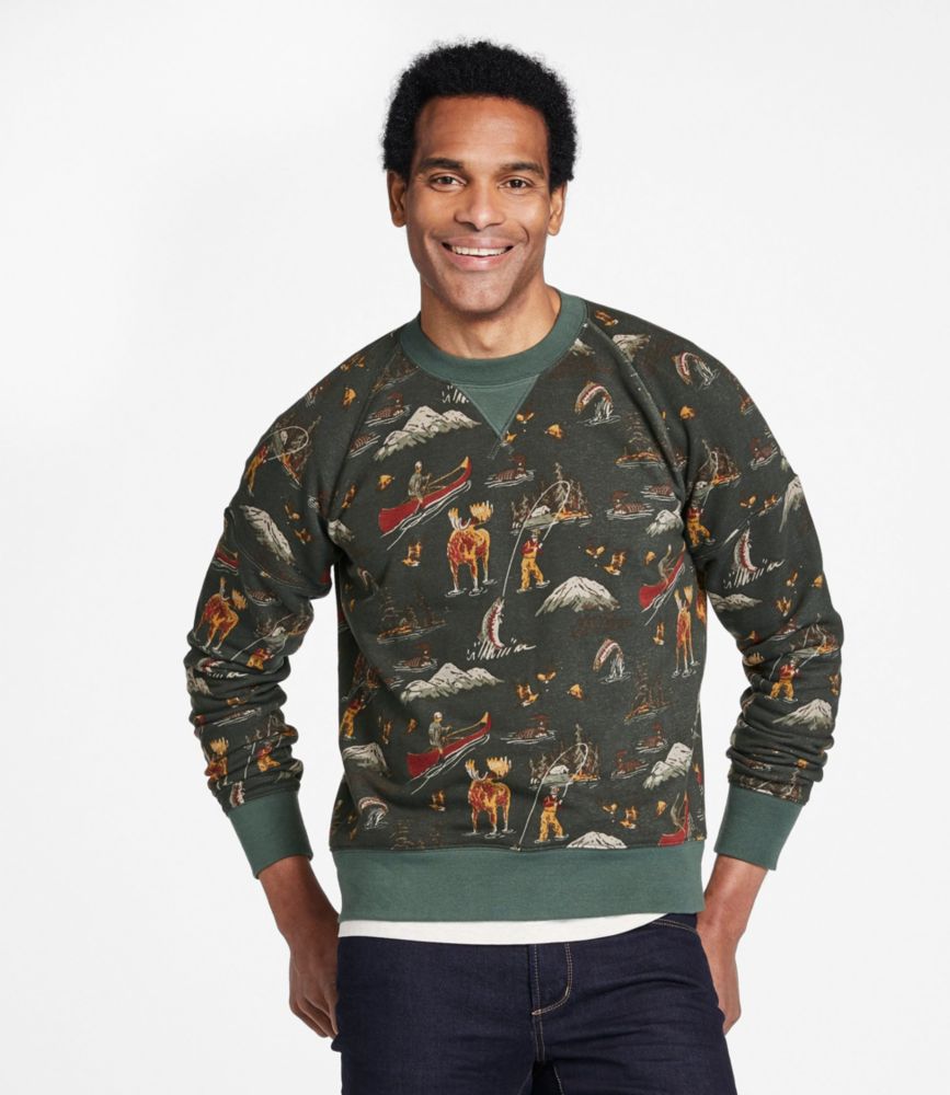 Men's Signature Heritage Sweatshirt, Crewneck, Print, , small image number 2