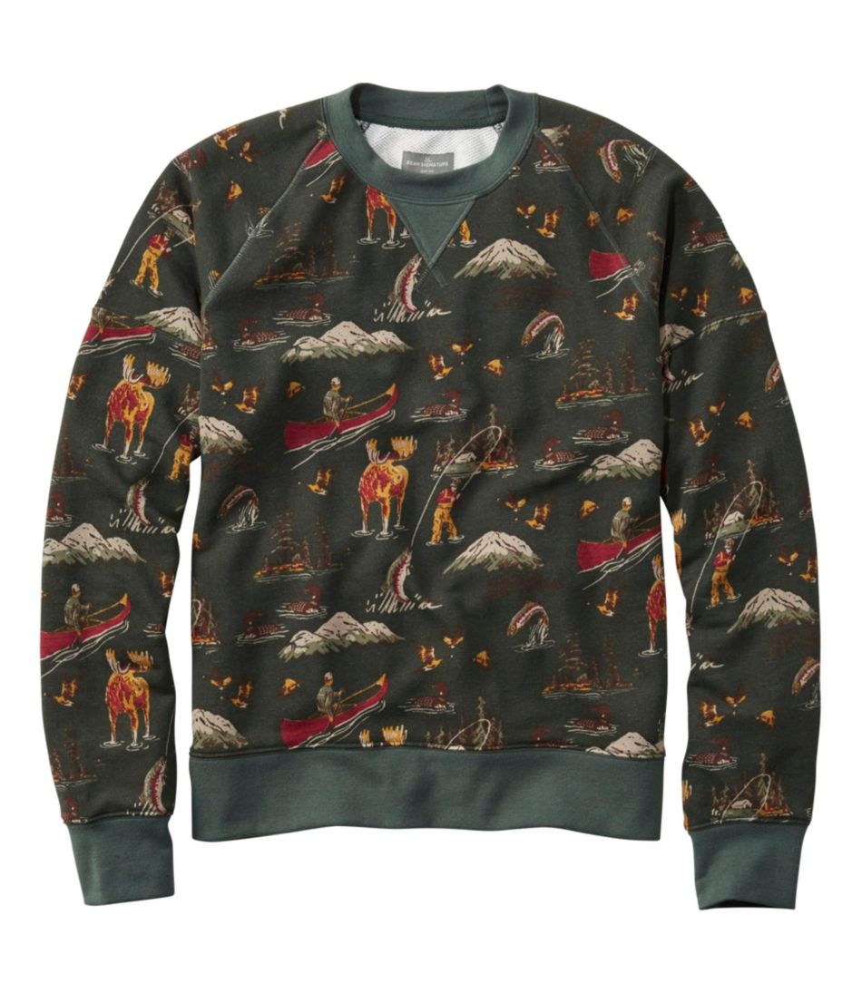 Men's Signature Heritage Sweatshirt, Crewneck, Print | Sweatshirts ...