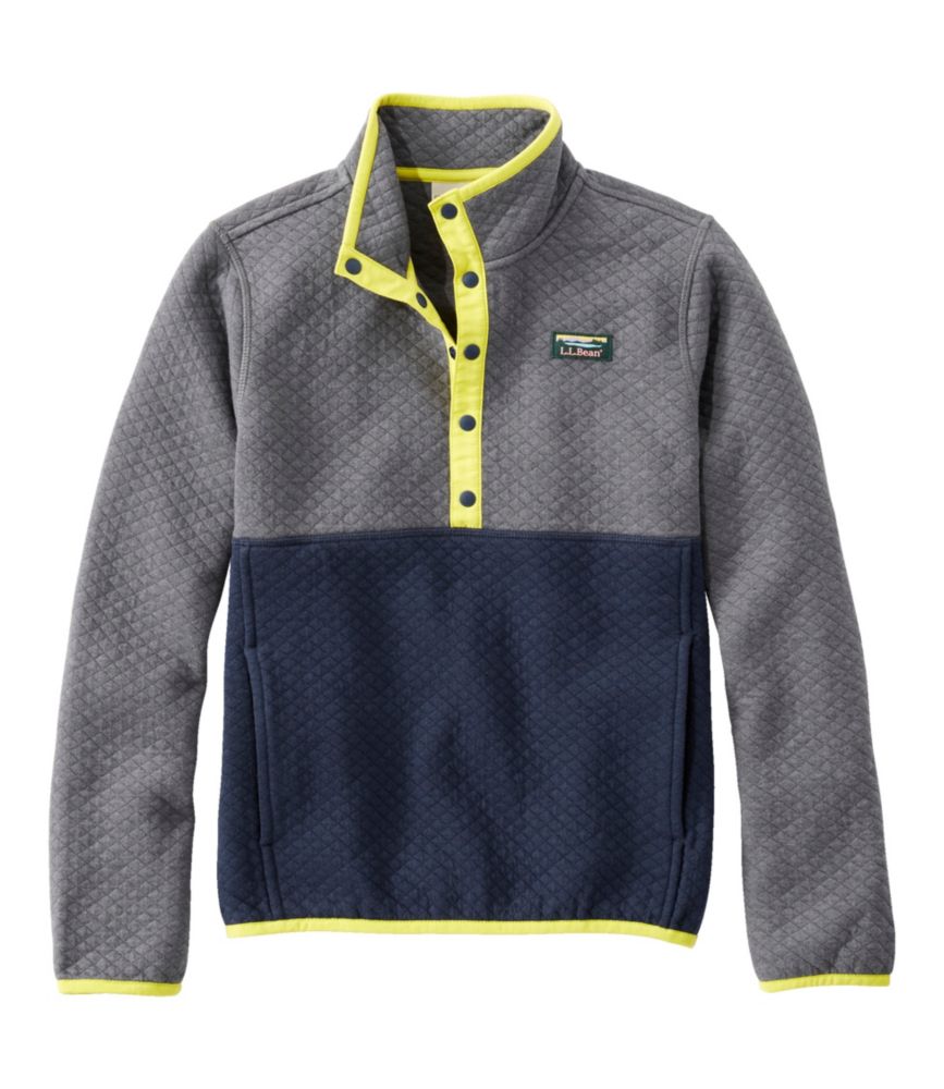 Kids' Quilted QuarterSnap Pullover Tops at L.L.Bean
