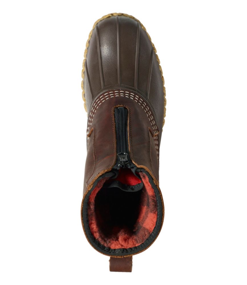 Men's Bean Boots, 8" Fleece-Lined Insulated Front Zip