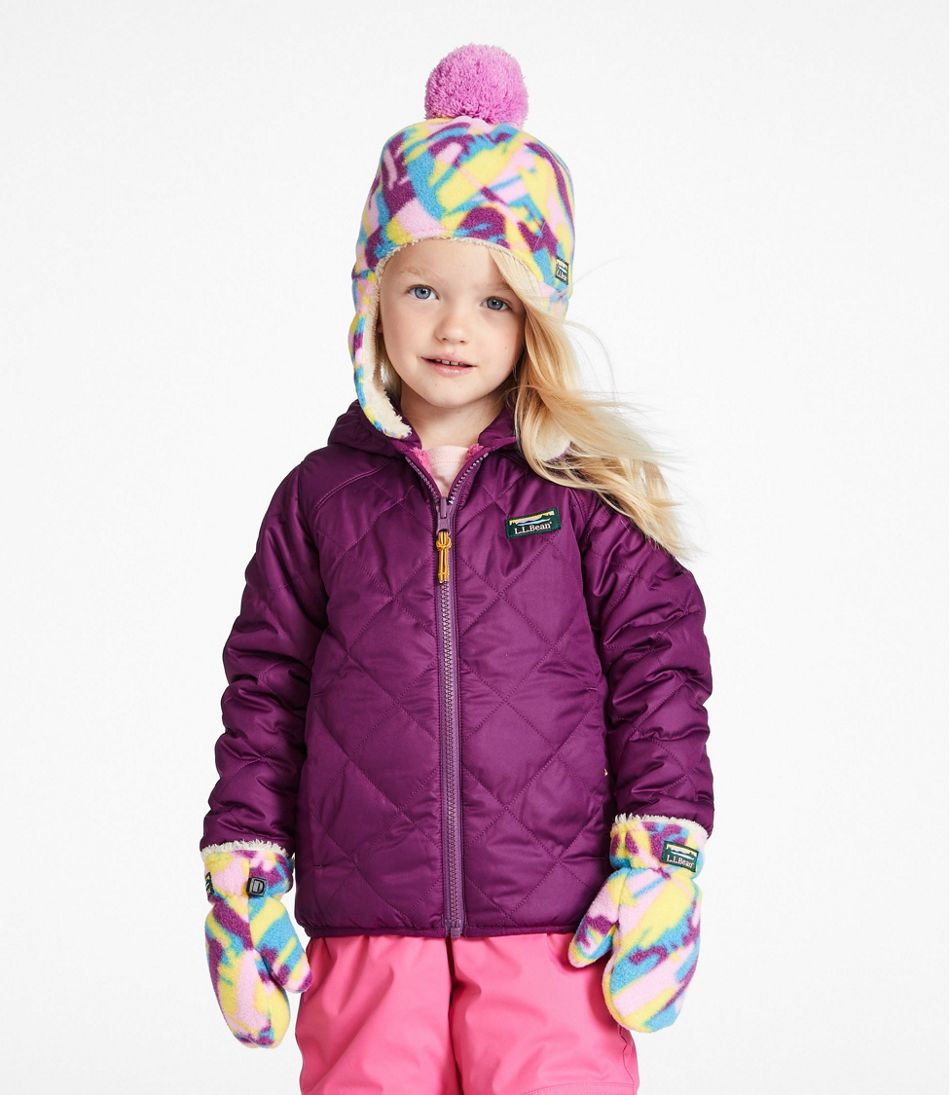 Toddlers' Mountain Classic Fleece Hat and Mitten Set, Print