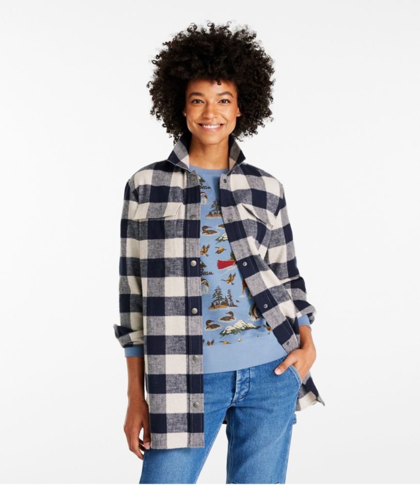 Women's Signature Chamois Shirt, Snap-Front Plaid