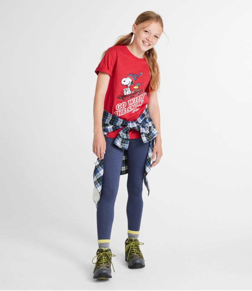 Kids' L.L.Bean x Peanuts Short-Sleeve Tee, Marine Blue, small image number 2