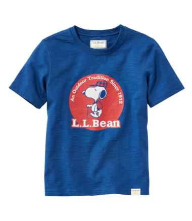 Kids' L.L.Bean x Peanuts Short-Sleeve Tee