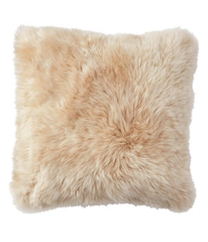 Sheepskin Throw Pillow, 20" x 20"