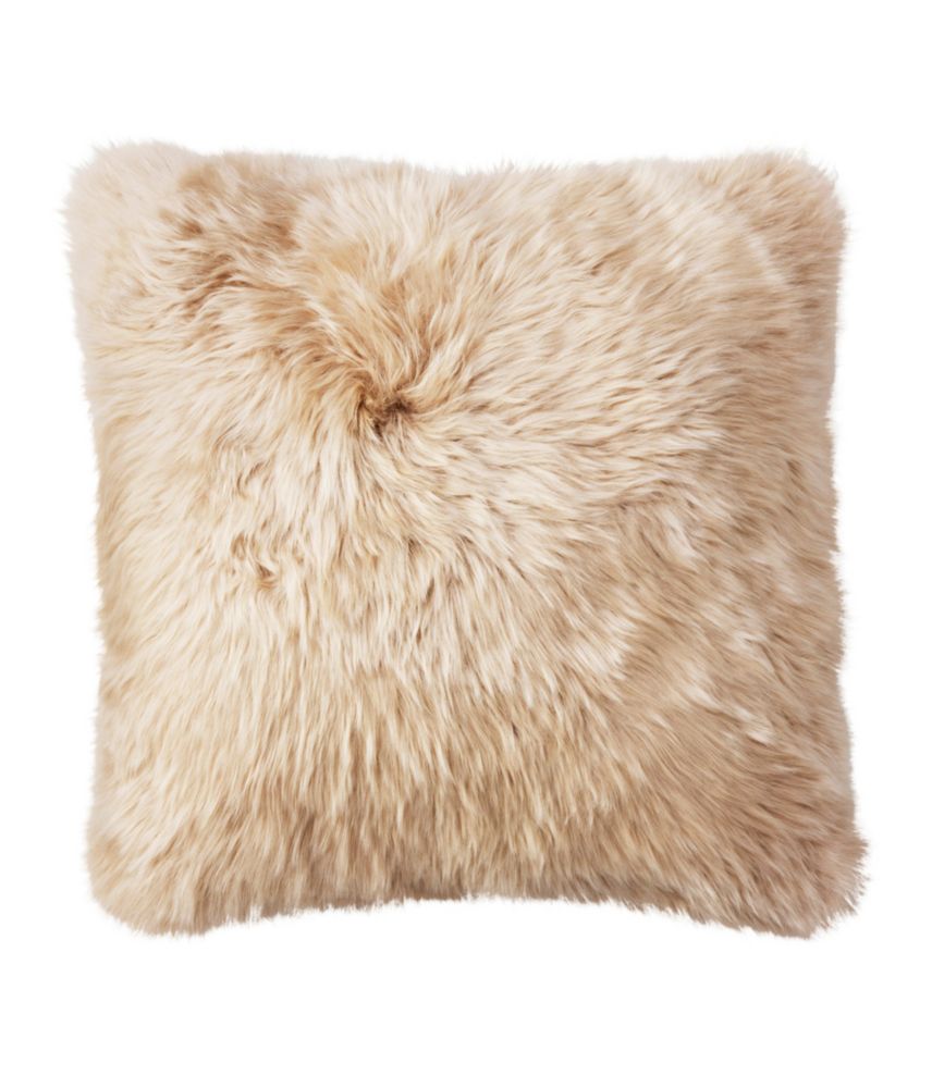 Sheepskin Throw Pillow, 20" x 20"
