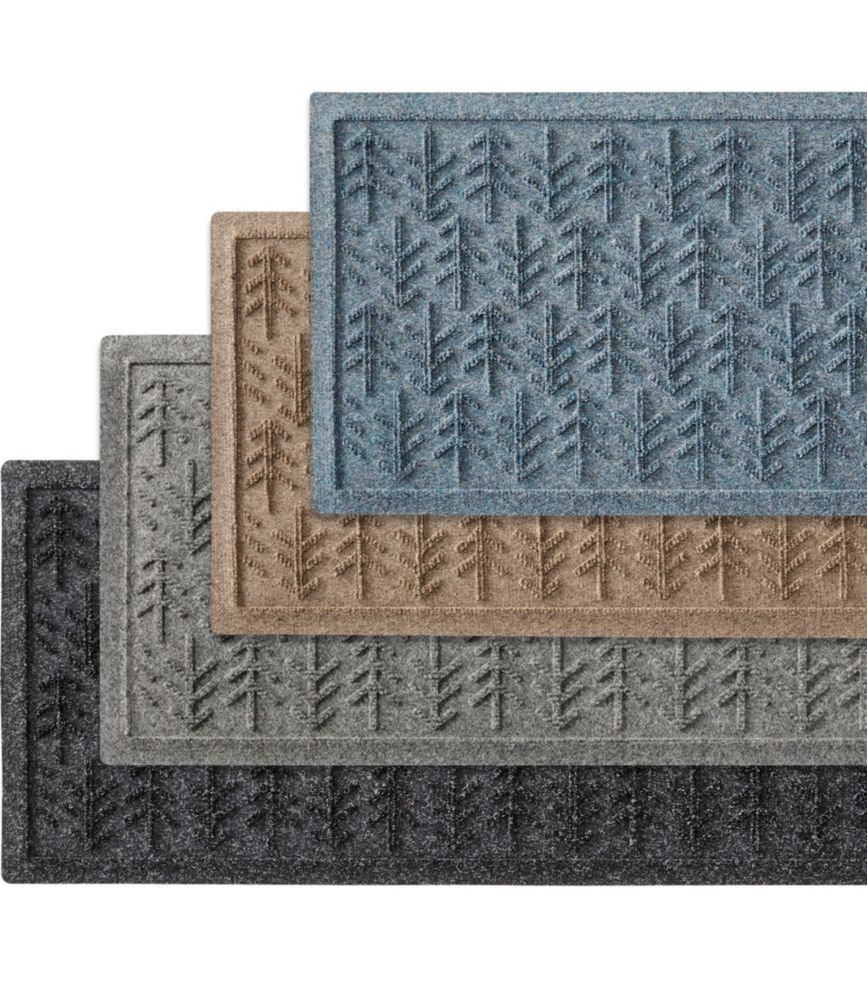 Everyspace Recycled Waterhog Boot Mat, Trees, Charcoal, small image number 4