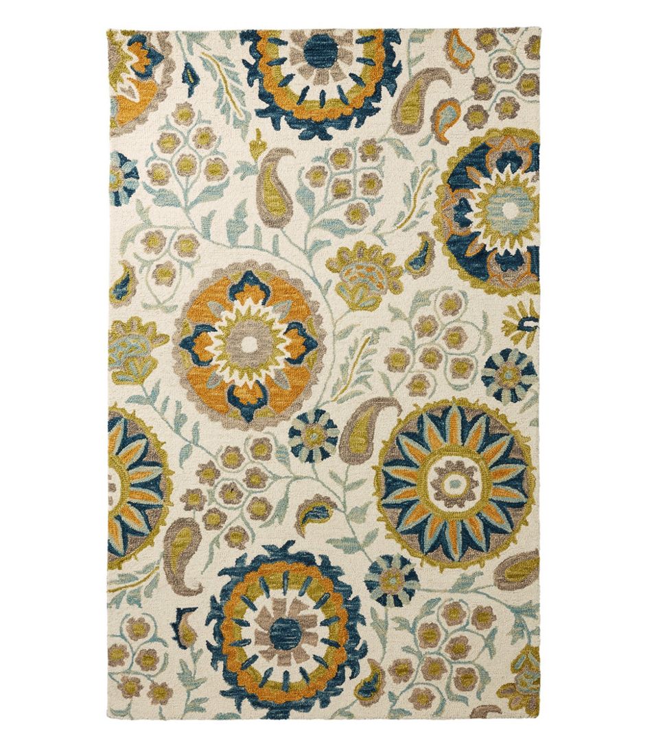 Botanical Wool Tufted Rug Indoor At L, Ll Bean Rugs