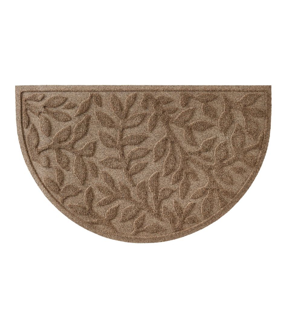 Heavyweight Recycled Waterhog Doormat, Crescent, Woodland Leaf
