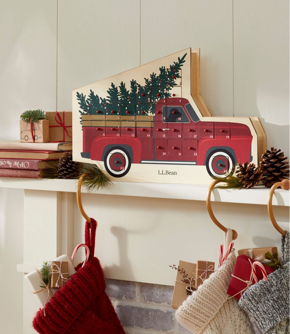 Red Truck Advent Calendar Decorations at L.L.Bean