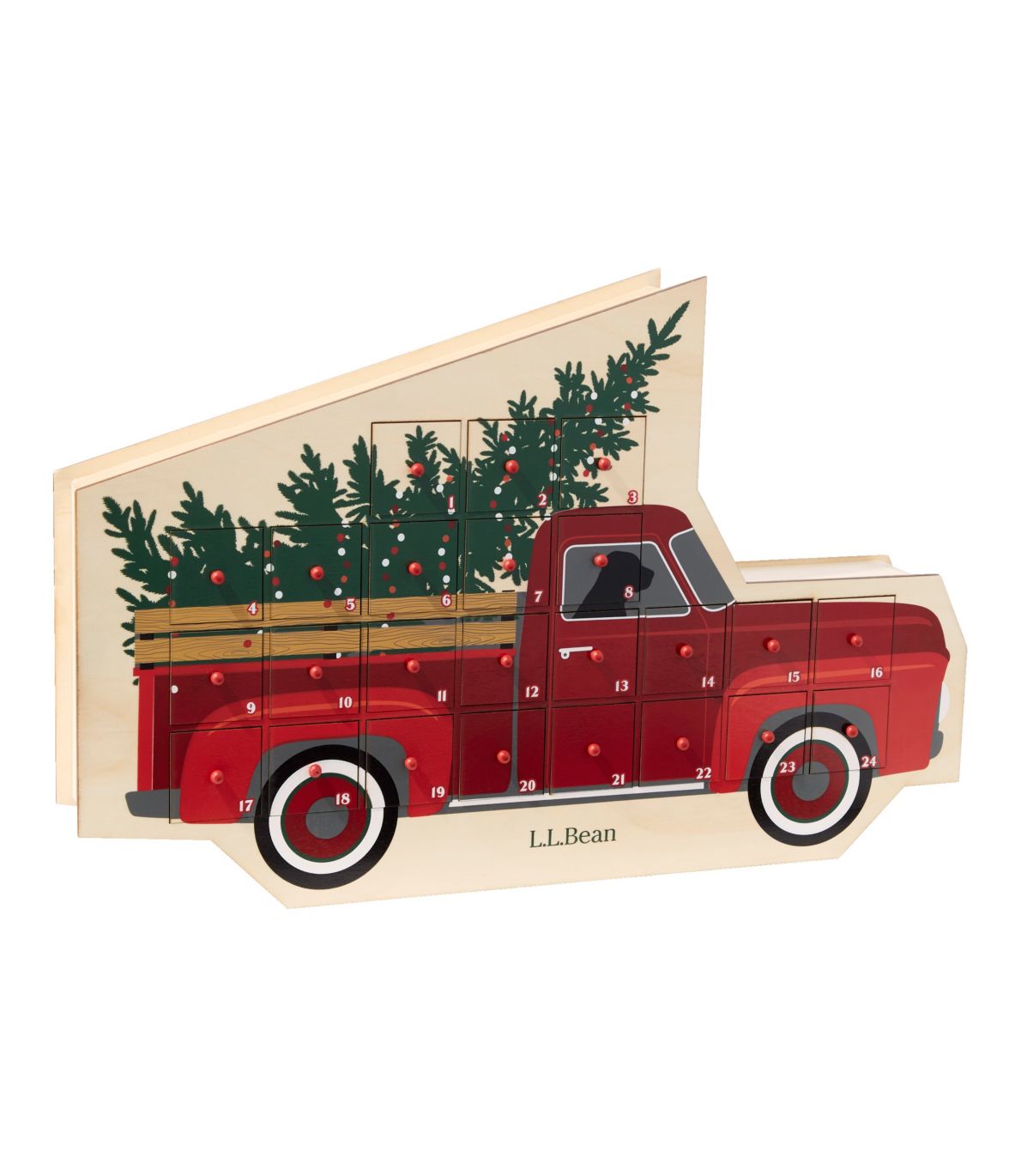 Red Truck Advent Calendar at L.L. Bean