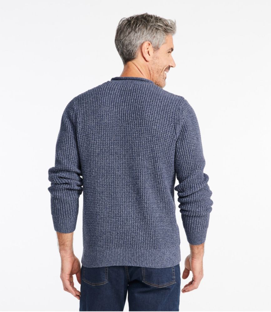 Men's L.L.Bean Organic Cotton Waffle Sweater, Rollneck Crew