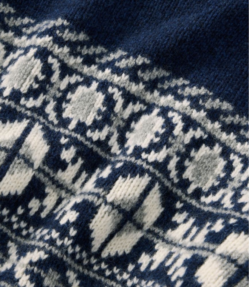Men's Bean's Classic Ragg Wool Sweater, Crewneck, Fair Isle, Natural Fair Isle, small image number 7