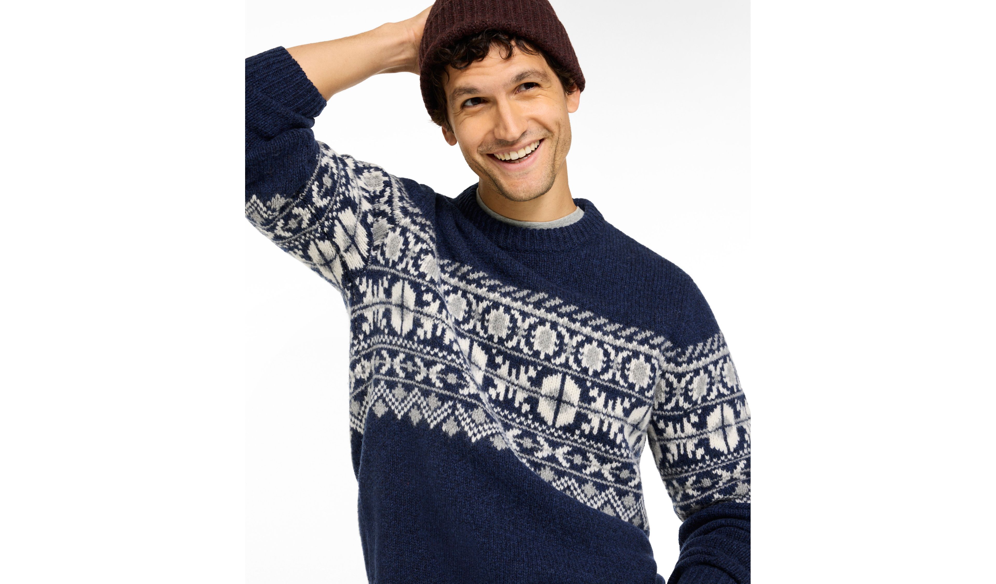 Men's Bean's Classic Ragg Wool Sweater, Crewneck, Fair Isle