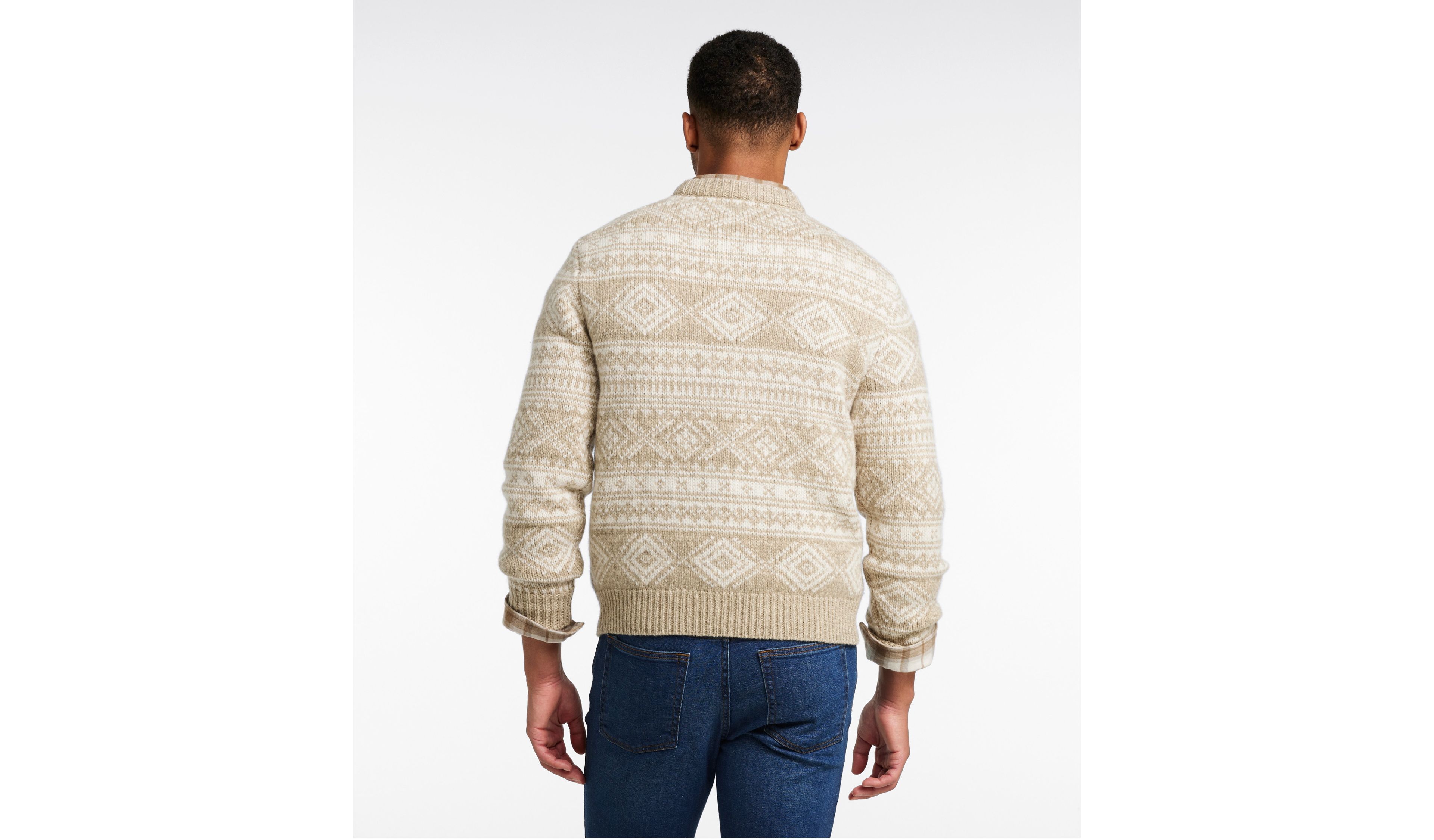 Men's Bean's Classic Ragg Wool Sweater, Crewneck, Fair Isle