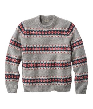 Men's Bean's Classic Ragg Wool Sweater, Crewneck, Fair Isle