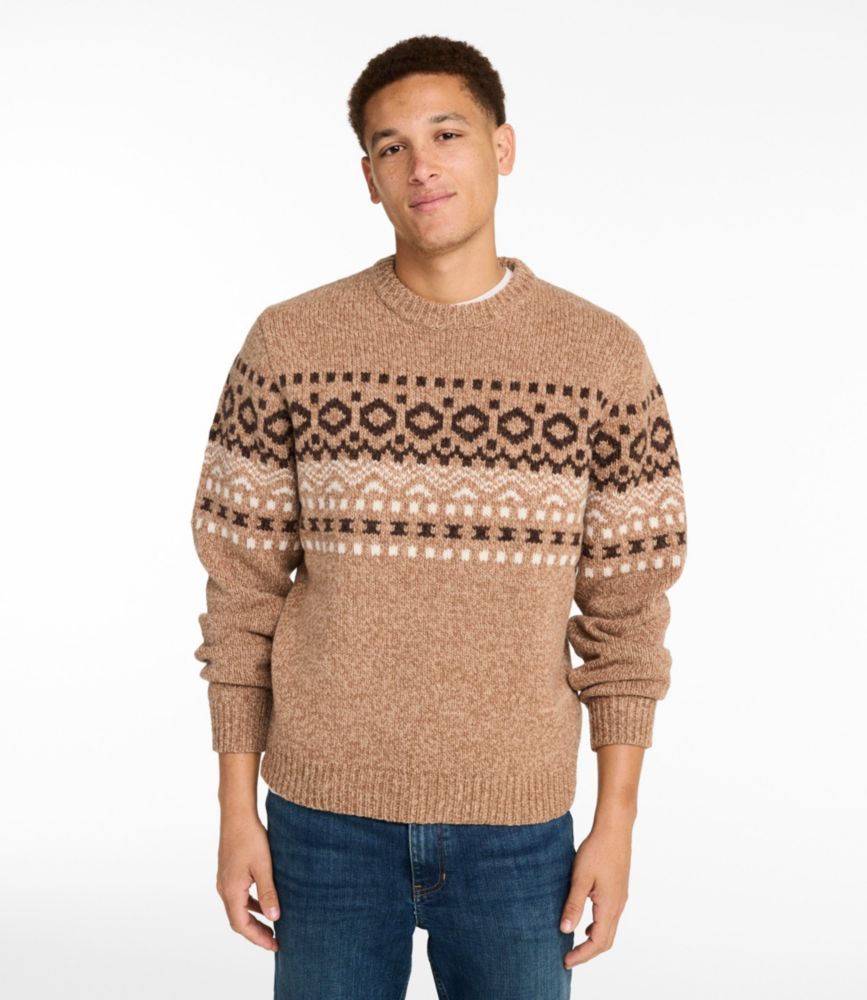 Men's Bean's Classic Ragg Wool Sweater, Crewneck, Fair Isle