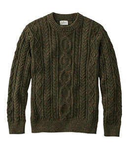 Men's Bean's Heritage Soft Cotton Fisherman Sweater, Crewneck