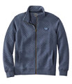 Quilted Sweatshirt Full-Zip, Indigo Heather, small image number 0