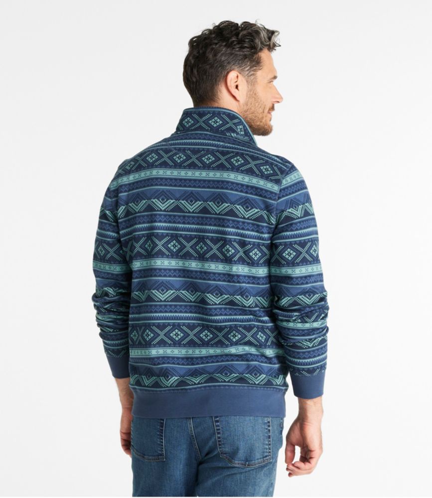 Men's Athletic Sweats, Quarter-Zip Pullover, Print, , small image number 3