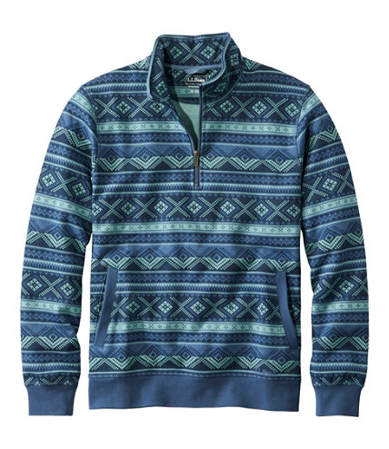 Men's Athletic Sweats, Quarter-Zip Pullover, Print | Sweatshirts at L.L ...