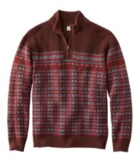 Men's Classic Ragg Wool Sweater, Crewneck, Fair Isle Gray Heather XXL, Lambswool Wool | L.L.Bean