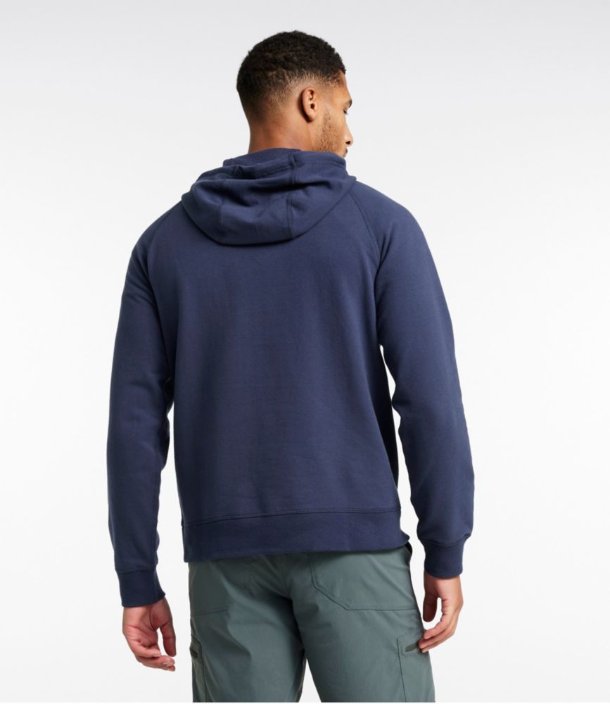 Men's Bean's Comfort Camp Hoodie, Graphic, Carbon Navy/Colorbars, small image number 3