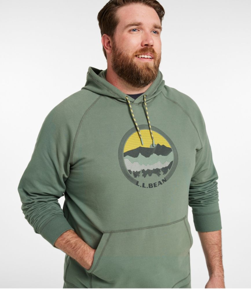 Men's Bean's Comfort Camp Hoodie, Graphic, Warm Teal/National Parks, small image number 4