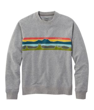 Men's Bean's Comfort Camp Crewneck, Graphic