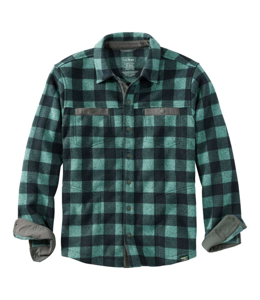 Men's Bean's Sweater Fleece Shirt Jac, Print ShirtJackets at L.L.Bean