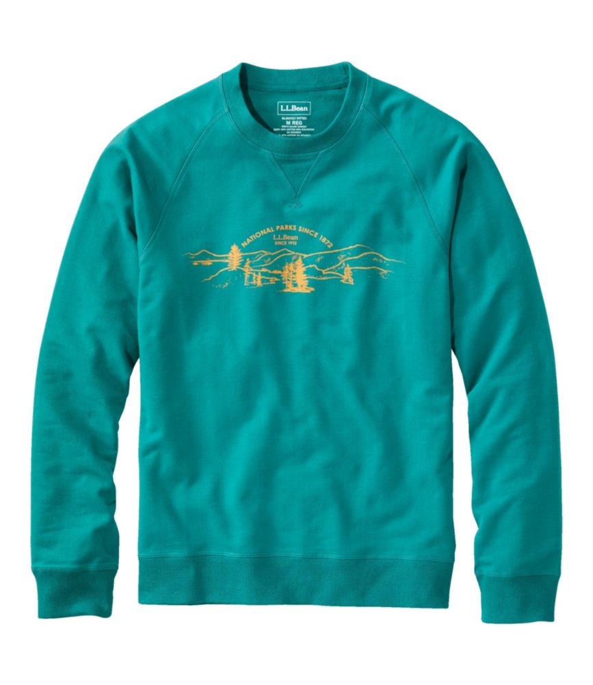 Men's Bean's Comfort Camp Crewneck, Graphic