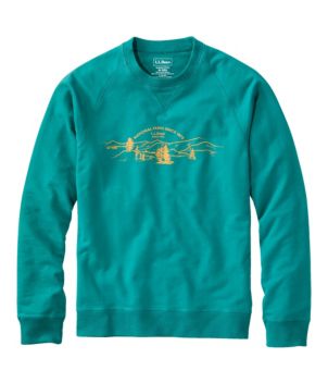 Men's Bean's Comfort Camp Crewneck, Graphic
