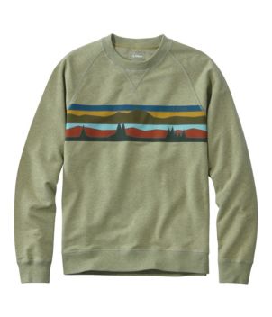 Men's Bean's Comfort Camp Crewneck, Graphic