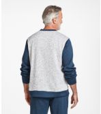 Men's Lightweight Sweater Fleece Top, Long-Sleeve, Colorblock