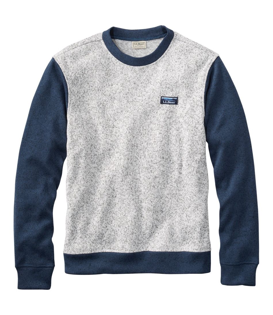 Men's Lightweight Sweater Fleece Top, Long-Sleeve, Colorblock ...
