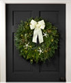 Coastal Evergreen Wreath, Lighted, 24", One Color, small image number 0
