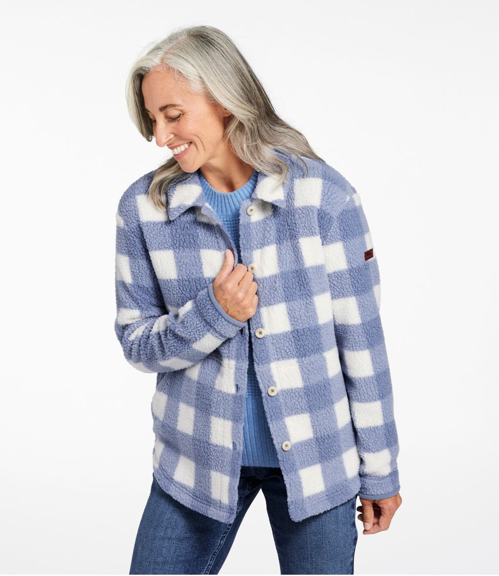 Fleece button up outlet shirt womens