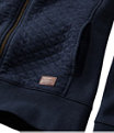 Women's Quilted Sweatshirt, Full-Zip, Sea Green, small image number 3
