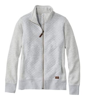 Women's Quilted Full-Zip Sweatshirt