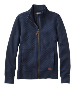 Women's Quilted Full-Zip Sweatshirt