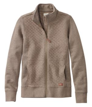 Women's Quilted Full-Zip Sweatshirt