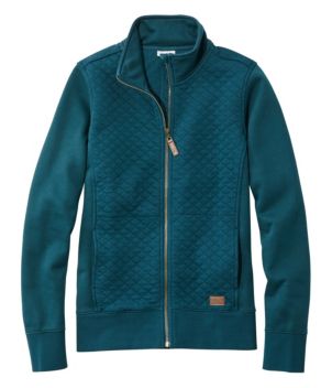 Women's Quilted Full-Zip Sweatshirt