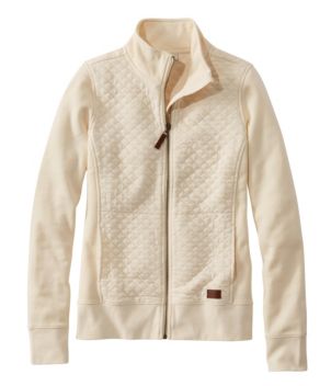 Women's Quilted Full-Zip Sweatshirt