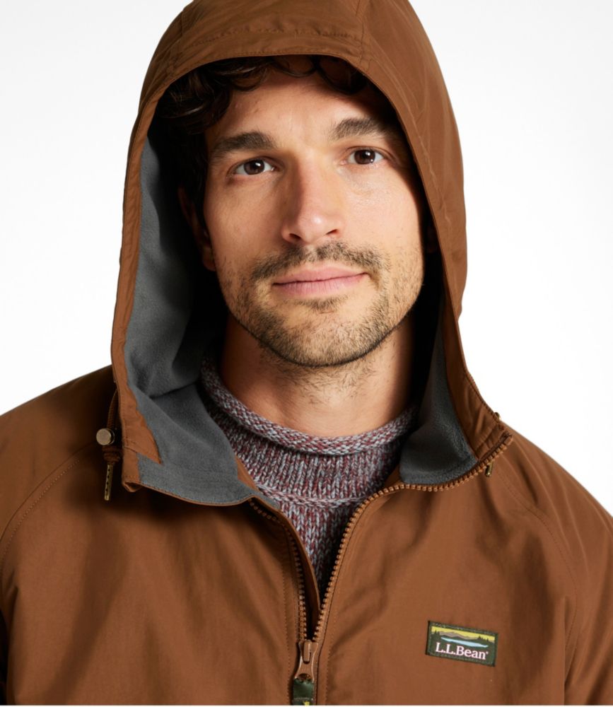 Men's Insulated 3-Season Bomber Hooded Jacket, Colorblock, Hazelnut/Alloy Gray, small image number 6