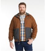 Men's Insulated 3-Season Bomber Hooded Jacket, Colorblock